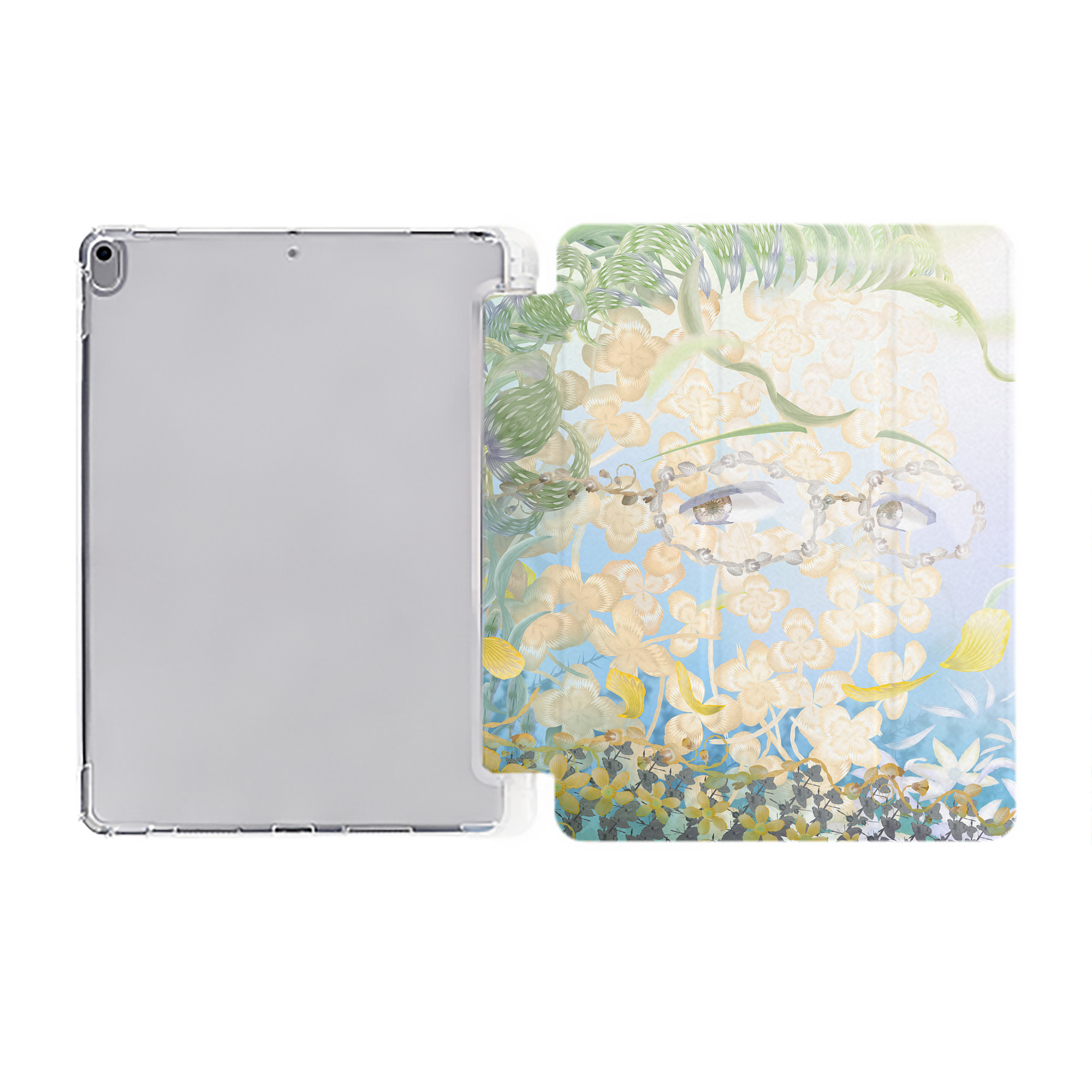 （画像用） 葬送のフリーレン Frieren IPad ケース ペン収納付き 三つ折りスタンド PUレザー×シリコン 対応機種9.5/10.5/10.9インチ